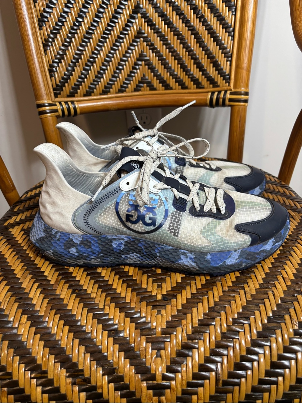 G/FORE MG4x2 Golf Shoes Baja Blue Camo Cross Trainer GMF000043